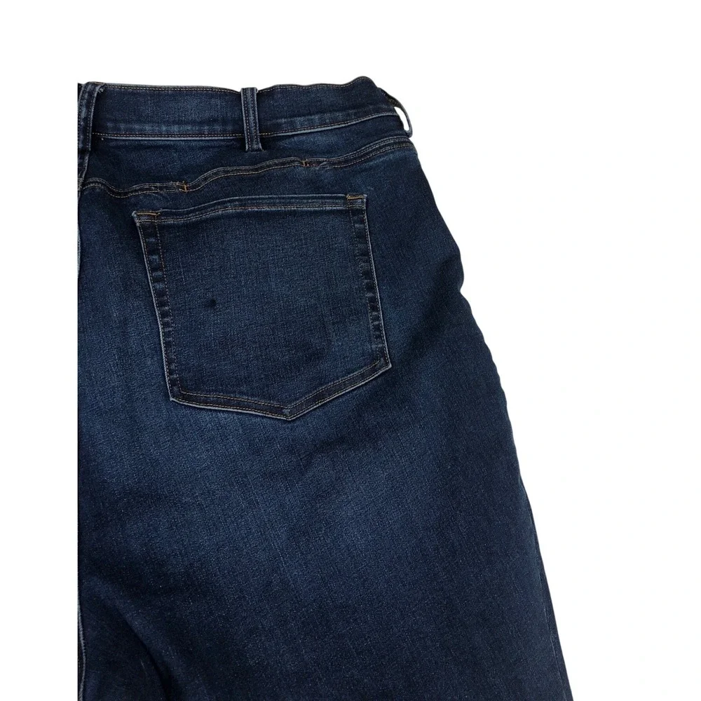 Duluth Trading Co Womens 20W Regular Skinny Jeans Dark Wash Indigo Stretch Denim